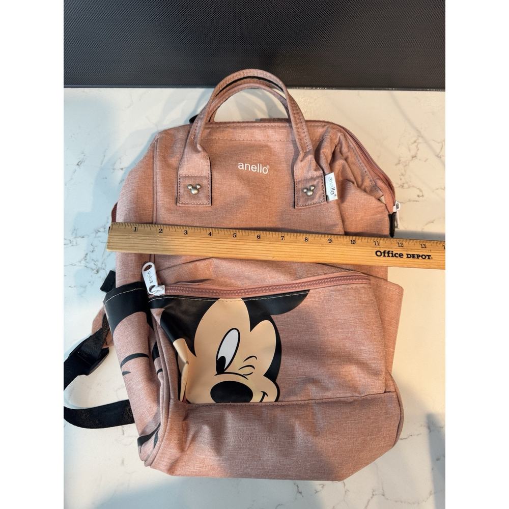 Anello Mickey Mouse backpack Pink Mauve Cooler Disneyland Travel Bag - Picture 11 of 11